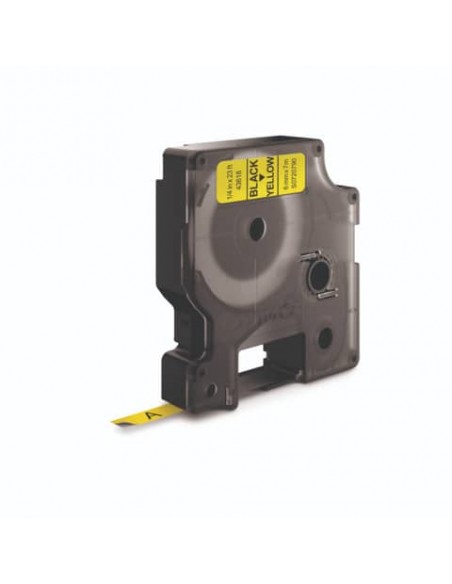 Nastro per etichettatrici Dymo D1 6 mm x 7 m nero/giallo S0720790