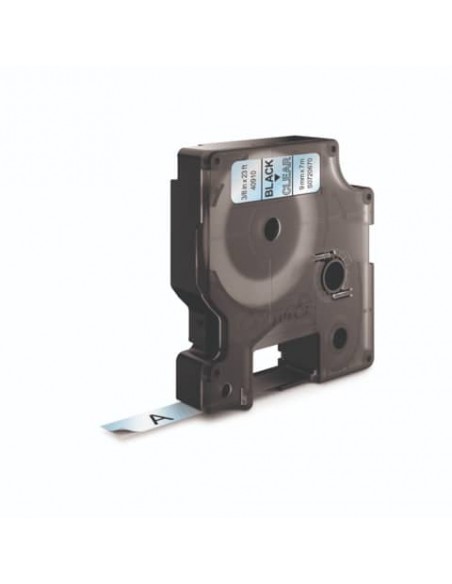 Nastro per etichettatrici Dymo D1 9 mm x 7 m nero/trasparente S0720670