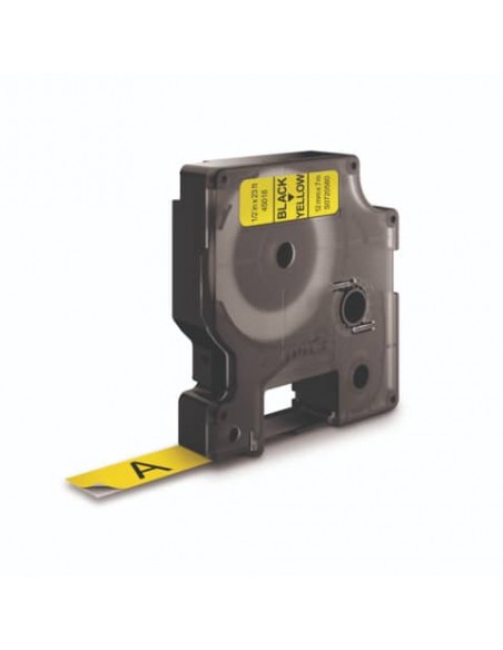 Nastro per etichettatrici Dymo D1 12 mm x 7 m nero/giallo S0720580