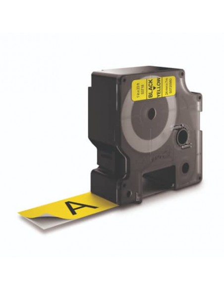 Nastro per etichettatrici Dymo D1 24 mm x 7 m nero/giallo S0720980