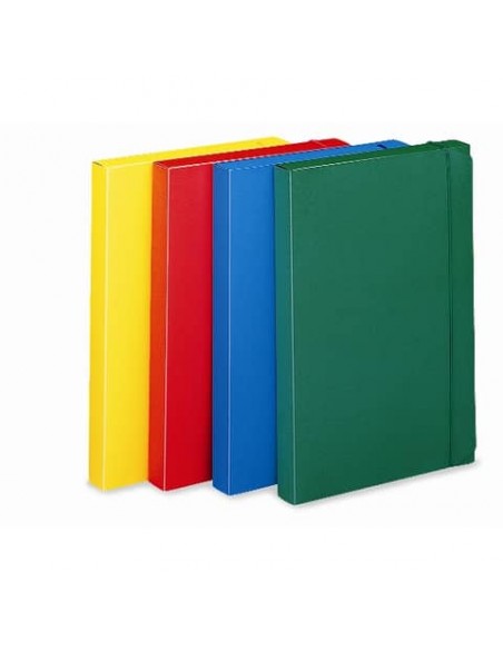 Cartella portaprogetti con elastico LEONARDI 24x35 cm dorso 3 cm giallo - U140GI