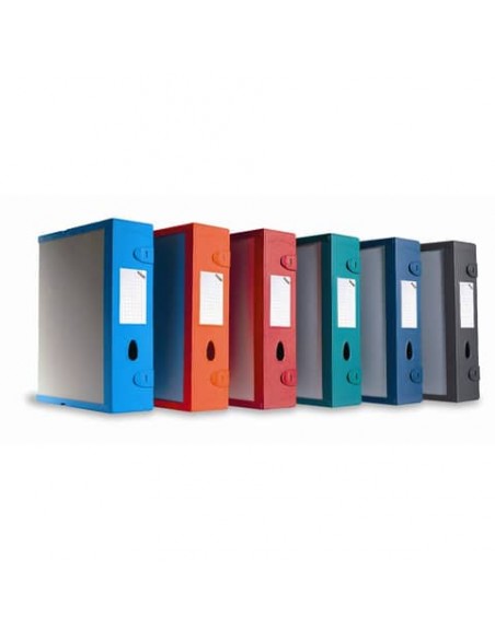 Scatola archivio LEONARDI Combi Box E500 dorso 9 cm azzurro - 29