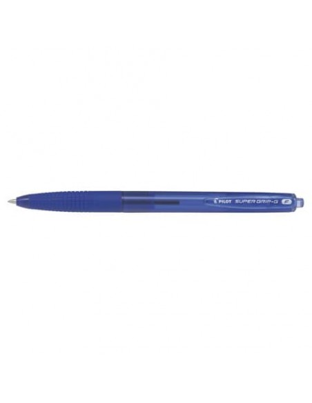 Penne a sfera a scatto Pilot Supergrip G punta F blu 1639