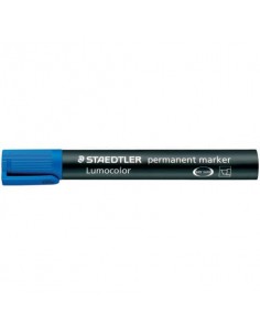 Marcatore punta a scalpello Staedtler Lumocolor permanent marker 350 2-5 mm blu - 350-3