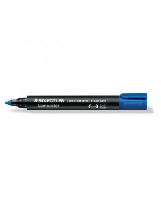 Marcatore permanente punta tonda Staedtler Lumocolor permanent marker 352 2 mm blu - 352-3