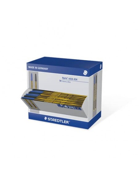 Penne a sfera Staedtler Noris Stick 1 mm assortiti Conf. 50 pezzi - 434SCAP LB