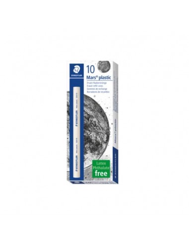 Ricambio portagomma Staedtler Mars plastic 528 bianco Conf. 10 pezzi - 528 55