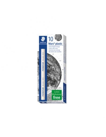 Ricambio portagomma Staedtler Mars plastic 528 bianco Conf. 10 pezzi - 528 55