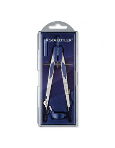 Compasso scolastico a frizione Staedtler Mars 553 argento/blu 553 01