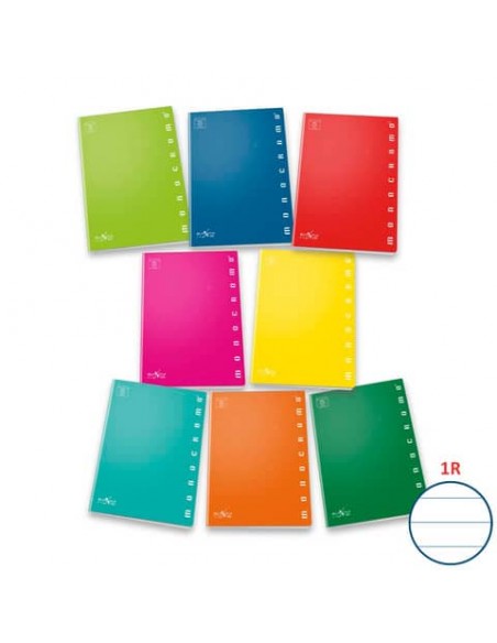 Quaderno 38 fogli PIGNA Monocromo A4 a righe 1R assortiti 02298881R Quaderno 38 fogli PIGNA Monocromo A4 a righe 1R assortiti 02298881R