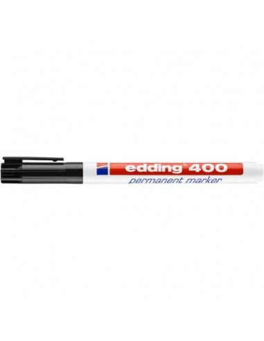 Marcatore permanente edding 400 punta conica 1 mm nero E-400 001