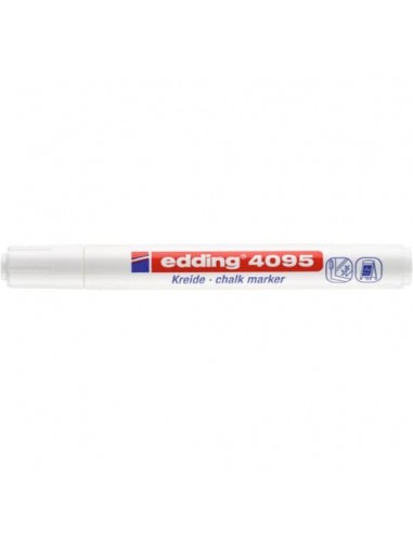 Marcatore a gesso liquido edding 4095 punta conica 2-3 mm bianco E-4095 049