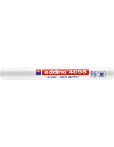 Marcatore a gesso liquido edding 4095 punta conica 2-3 mm bianco E-4095 049