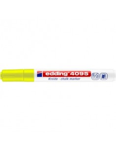 Marcatore a gesso liquido edding 4095 punta conica 2-3 mm giallo fluorescente E-4095 065
