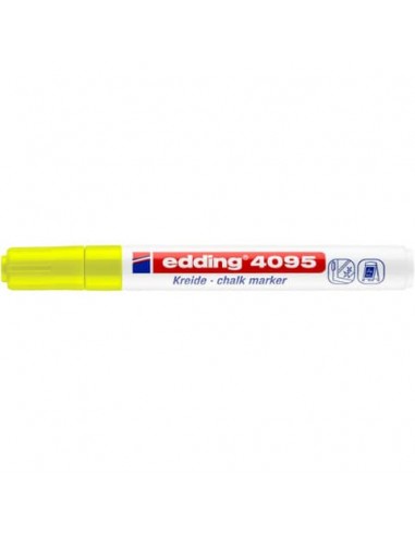 Marcatore a gesso liquido edding 4095 punta conica 2-3 mm giallo fluorescente E-4095 065