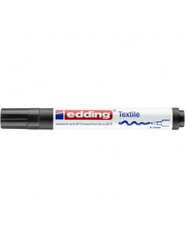 Marcatore per tessuti edding 4500 punta conica 2-3 mm nero E-4500 001