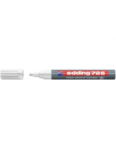 Marcatore Neon per lavagne edding 725 punta scalpello 2-5 mm bianco E-725 049