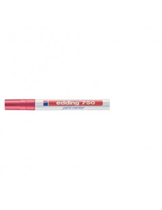 Marcatore a vernice edding 750 punta conica 2-4 mm rosso E-750 002