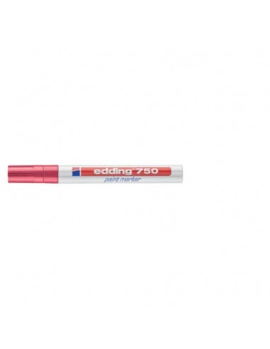 Marcatore a vernice edding 750 punta conica 2-4 mm rosso E-750 002