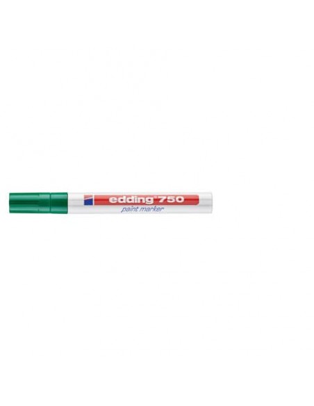 Marcatore a vernice edding 750 punta conica 2-4 mm verde E-750 004