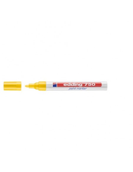 Marcatore a vernice edding 750 punta conica 2-4 mm giallo E-750 005
