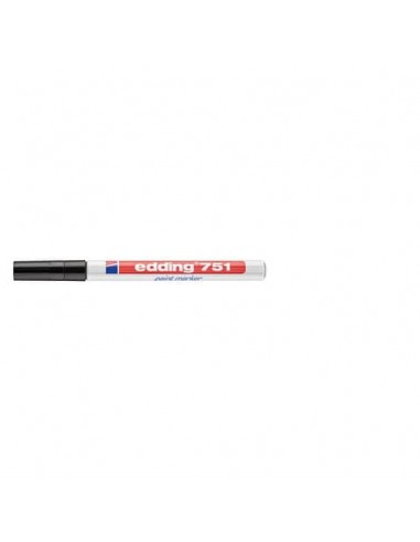Marcatore a vernice edding 751 punta conica 1-2 mm nero E-751 001
