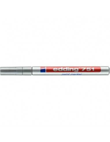 Marcatore a vernice edding 751 punta conica 1-2 mm argento E-751 054