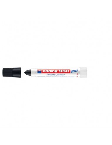 Marcatore a cera edding 950 punta conica 10 mm nero E-950 001
