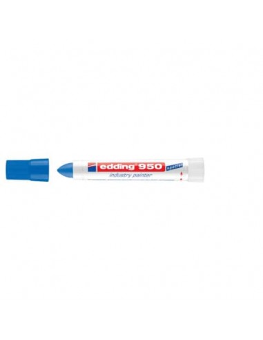 Marcatore a cera edding 950 punta conica 10 mm blu E-950 003