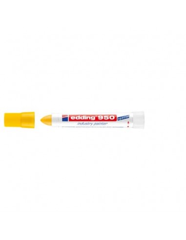 Marcatore a cera edding 950 punta conica 10 mm giallo E-950 005