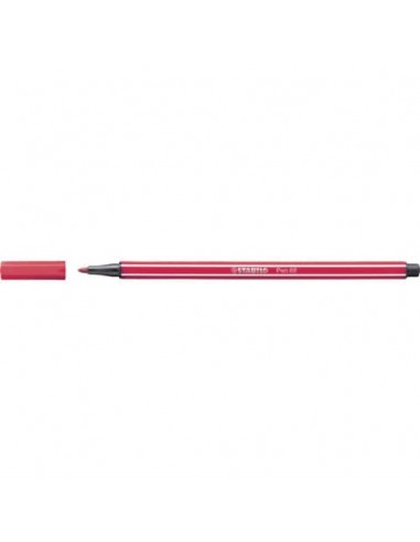 Pennarello Stabilo Pen 68 1 mm  rosso scuro - 68/50