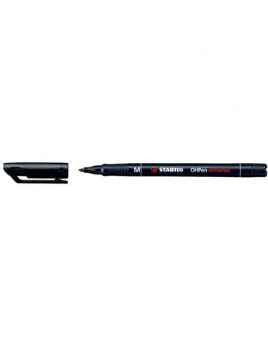 Penna Stabilo OHPen universal Medio (M) 1 mm nero 843/46