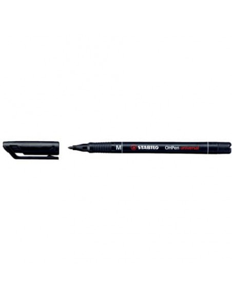 Penna Stabilo OHPen universal Medio (M) 1 mm nero 843/46
