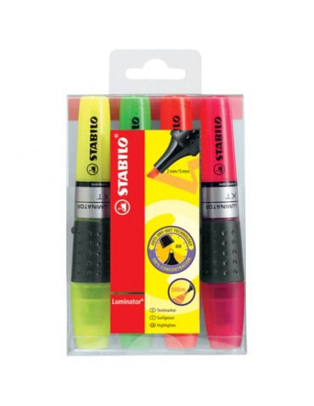 Evidenziatori Stabilo Luminator 2-5 mm assortiti astuccio da 4 - 71/4