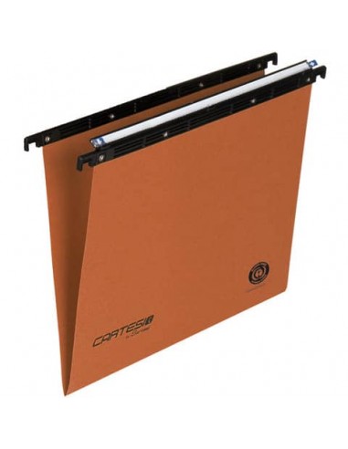 Cartella sospese orizzontali per cassetti CARTESIO 33 cm fondo V arancio Conf. 50 pezzi - 100/330-B2