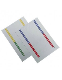 Cartoncini di ricambio BERTESI per cartelle sospese armadio mod. Beta conf. 10 ff da 40 (400 cartoncini) - 031 10