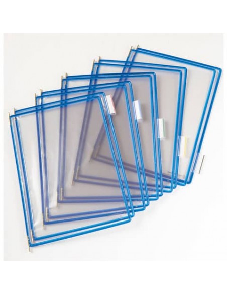 Buste per leggio Tarifold® T-Technic A4 blu - PVC bordo rinforzato Conf. 10 pezzi - B114001