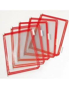 Buste per leggio Tarifold® T-Technic A4 rosso - PVC bordo rinforzato Conf. 10 pezzi - B114003