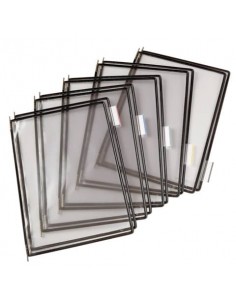 Buste per leggio Tarifold® T-Technic A4 nero - PVC bordo rinforzato Conf. 10 pezzi - B114007