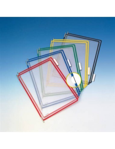 Buste per leggio Tarifold® T-Technic A4 assortiti - PVC bordo rinforzato Conf. 10 pezzi - B114009