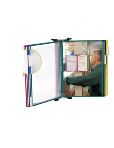 Leggio murale T-Technic Tarifold® con 10 buste in PVC A4 B414109