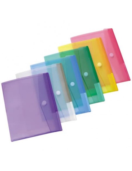 Buste con bottone Tarifold® T-Collection chiusura in velcro - A4 conf. 12 buste - 510209