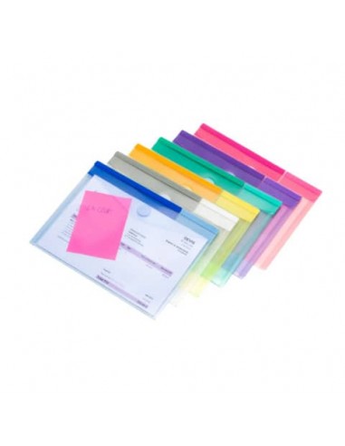 Buste con bottone Tarifold® T-Collection chiusura in velcro - A5 conf. 6 buste - B510259