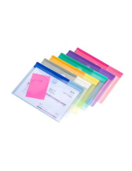 Buste con bottone Tarifold® T-Collection chiusura in velcro - A5 conf. 6 buste - B510259