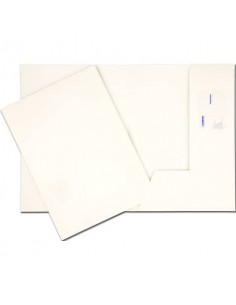 Cartelline a 2 lembi 4Mat A4 in bindakote 250 g/m² con alloggio biglietti da visita  cf. da 10 pz - 3740