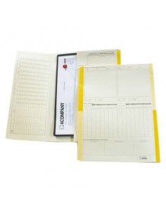 Cartelline matricolari 4Pro A4 in carta di cellulosa 225 g/m² dorso 2 cm giallo conf. da 50 pezzi - 4075