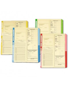 Cartelline a 2 lembi 4Pro dichiarazione dei redditi A4 cellulosa 225 g/m² dorso 2 cm rosso conf. da 50 pezzi - 4175 04