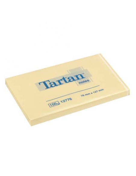 Foglietti riposizionabili Tartan™ Notes 100 ff 63 g/m² giallo 127x76mm conf. da 12 blocchetti 7100296678