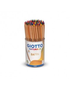 Matite colorate GIOTTO Naturale assortiti barattolo da 84 - 52020000