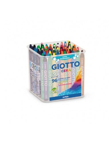 Pastelli a cera GIOTTO Cera assortiti  barattolo da 96 - 523600